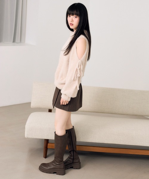 Heather(ヘザー)の「ラップタイトミニスカート 622034(スカート・レディース・ブラウン系その他/ブラウン/グレー・S/M)」の15枚目の写真