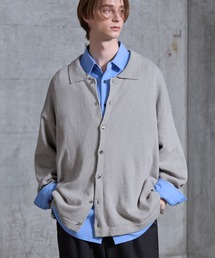 SERACE（セラス）の「【SERACE】Silver button knit shirt cardigan / シルバーボタンニットシャツカーディガン（カーディガン/ボレロ）」