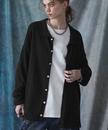 SERACE（セラス）の「【SERACE】Silver button knit shirt cardigan / シルバーボタンニットシャツカーディガン（カーディガン/ボレロ）」