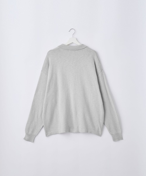 SERACE(セラス)の「【SERACE】Silver button knit shirt cardigan / シルバーボタンニットシャツカーディガン(カーディガン/ボレロ・メンズ・ライトグレー/ブラック/チャコールグレー・L/M/S)」の15枚目の写真