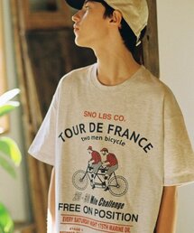 CONICHIWA BONJOUR（コンニチハボンジュール）の「90クラブT(バイシクル/アッシュ)（Tシャツ/カットソー）」