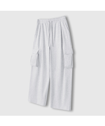 LEMAIN SECOND（リメインセカンド）の「ONE-TUCK WIDE CARGO SWEAT PANTS [WHITE MELANGE] - NON FLEECE ver（スウェットパンツ）」