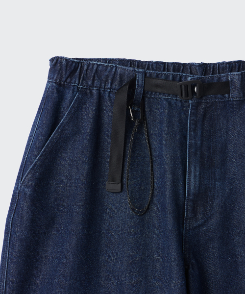MUSINSA STANDARD（ムシンサスタンダード）の「[シティレジャー] ベルト付きデニムパラシュートパンツ [ミディアムインディゴ]（デニムパンツ・メンズ・その他・40/38/42/26/27/28/29/36/34/32/30/31/33）」の5枚目の写真