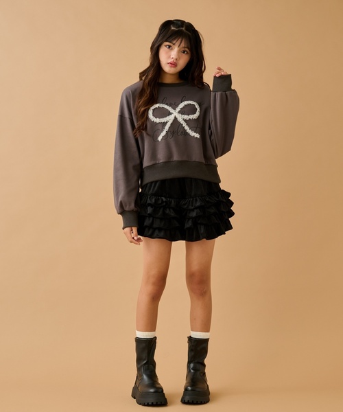 by LOVEiT(バイラビット)の「フリフリペチパン(その他パンツ・キッズ・アイボリー/ブラック・120cm/140cm/160cm/130cm/150cm)」の6枚目の写真