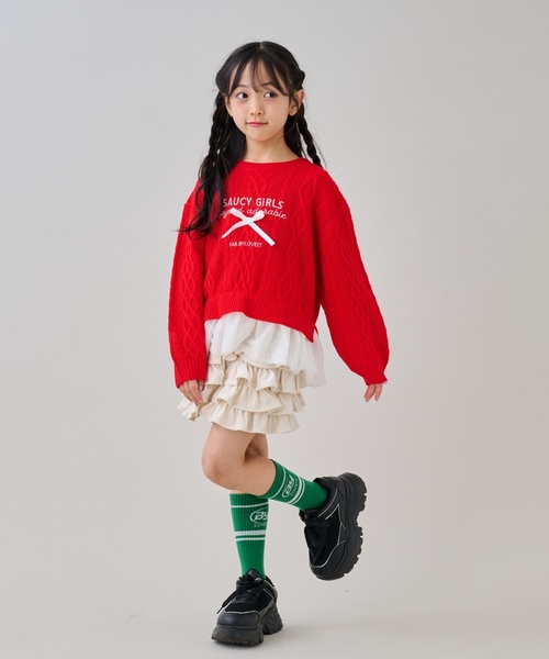 by LOVEiT(バイラビット)の「フリフリペチパン(その他パンツ・キッズ・アイボリー/ブラック・120cm/140cm/160cm/130cm/150cm)」の9枚目の写真