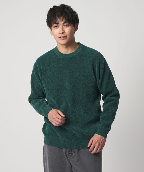 A DAY IN THE LIFE UNITED ARROWS（アデイインザライフユナイテッドアローズ）の「モールヤーン クルーネックニット-ウォッシャブル-＜A DAY IN THE LIFE＞（ニット/セーター・メンズ・ダークグレー/ケリーグリーン/ネイビー/ライトグレー・M/L）」の3枚目の写真