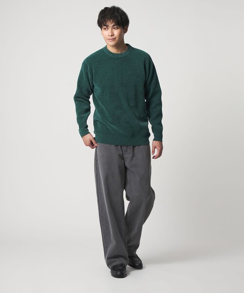 A DAY IN THE LIFE UNITED ARROWS（アデイインザライフユナイテッドアローズ）の「モールヤーン クルーネックニット-ウォッシャブル-＜A DAY IN THE LIFE＞（ニット/セーター・メンズ・ダークグレー/ケリーグリーン/ネイビー/ライトグレー・M/L）」の14枚目の写真