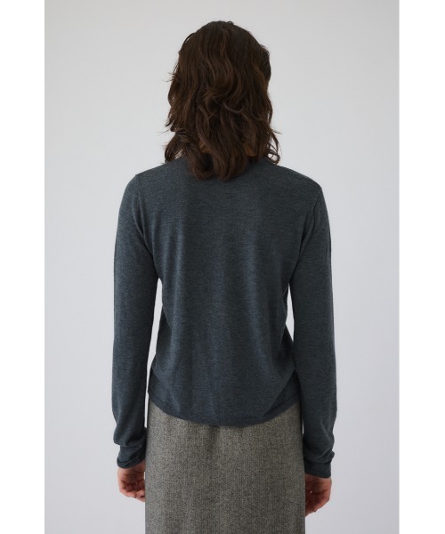 RIM.ARK（リムアーク）の「Hook design silk blend knit ホックデザインシルクブレンドニット（ニット/セーター・レディース・アイボリー/グレー/ブラウン/ブラック・FREE）」の19枚目の写真