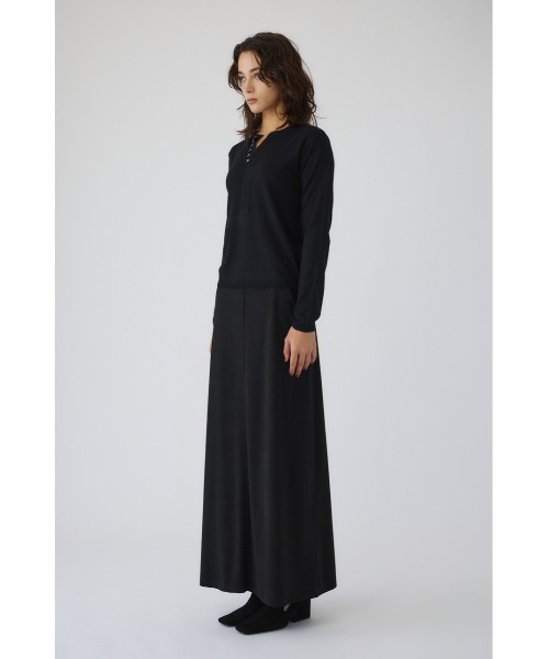 RIM.ARK(リムアーク)の「Hook design silk blend knit ホックデザインシルクブレンドニット(ニット/セーター・レディース・アイボリー/グレー/ブラウン/ブラック・FREE)」の18枚目の写真