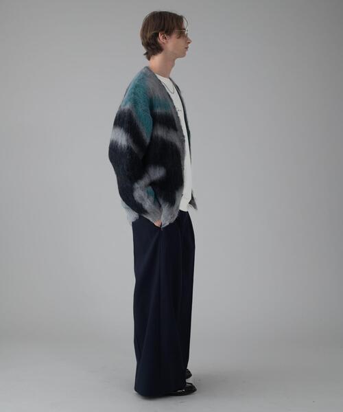 BROWNY（ブラウニー）の「BROWNY/モヘアタッチパターンカーディガン（カーディガン/ボレロ・メンズ・ネイビー/ベージュ/ダークグレー/ブラック/グレー・MEDIUM/LARGE）」の14枚目の写真