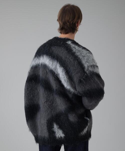 BROWNY（ブラウニー）の「BROWNY/モヘアタッチパターンカーディガン（カーディガン/ボレロ・メンズ・ネイビー/ベージュ/ダークグレー/ブラック/グレー・MEDIUM/LARGE）」の17枚目の写真