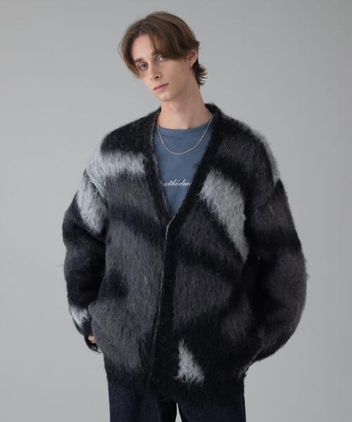 BROWNY（ブラウニー）の「BROWNY/モヘアタッチパターンカーディガン（カーディガン/ボレロ・メンズ・ネイビー/ベージュ/ダークグレー/ブラック/グレー・MEDIUM/LARGE）」の19枚目の写真