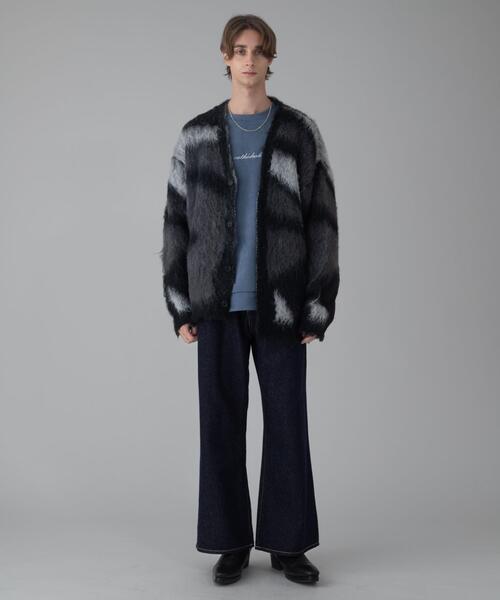 BROWNY（ブラウニー）の「BROWNY/モヘアタッチパターンカーディガン（カーディガン/ボレロ・メンズ・ネイビー/ベージュ/ダークグレー/ブラック/グレー・MEDIUM/LARGE）」の20枚目の写真