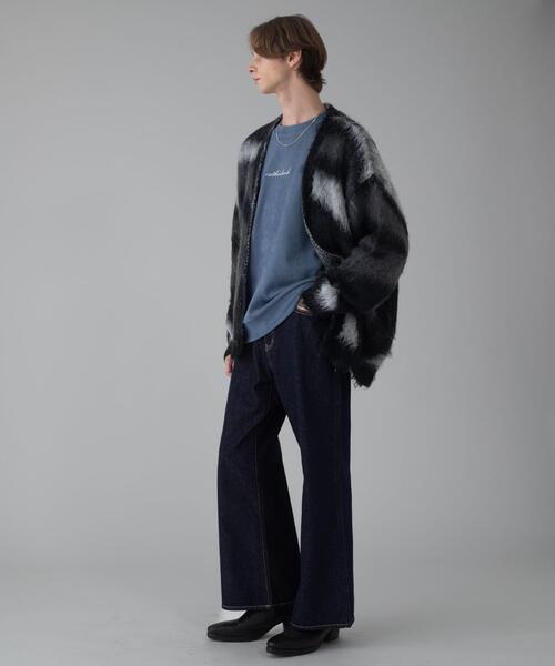 BROWNY（ブラウニー）の「BROWNY/モヘアタッチパターンカーディガン（カーディガン/ボレロ・メンズ・ネイビー/ベージュ/ダークグレー/ブラック/グレー・MEDIUM/LARGE）」の21枚目の写真