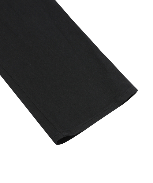 MUCENT（ムセント）の「コロンバックレザーホピーハートパッチワイドコットンパンツ（その他パンツ・レディース・ブラック・SMALL/MEDIUM）」の6枚目の写真