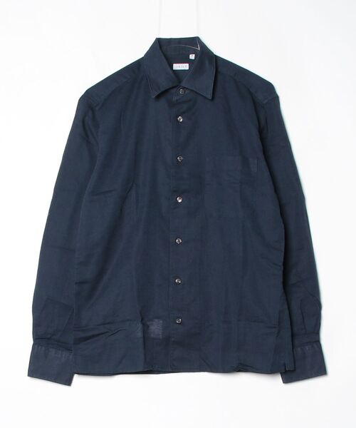 BEAMS F（ビームスエフ）の「OR L/C 1PC EX（シャツ/ブラウス・メンズ・ホワイト/ネイビー・S/M/L）」の2枚目の写真