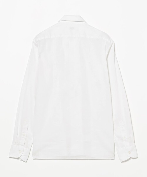 BEAMS F(ビームスエフ)の「【別注】ORIAN / リネンコットン ワンピースカラー シャツ(シャツ/ブラウス・メンズ・ホワイト/ネイビー・S/M/L/XL)」の6枚目の写真
