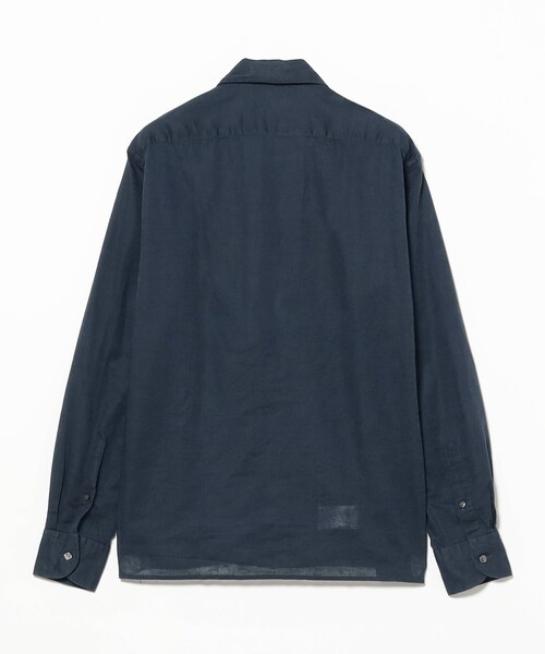 BEAMS F(ビームスエフ)の「【別注】ORIAN / リネンコットン ワンピースカラー シャツ(シャツ/ブラウス・メンズ・ホワイト/ネイビー・S/M/L/XL)」の12枚目の写真