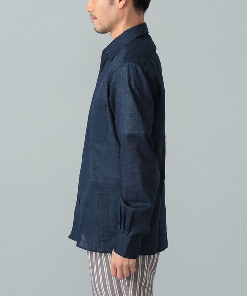 BEAMS F(ビームスエフ)の「【別注】ORIAN / リネンコットン ワンピースカラー シャツ(シャツ/ブラウス・メンズ・ホワイト/ネイビー・S/M/L/XL)」の16枚目の写真