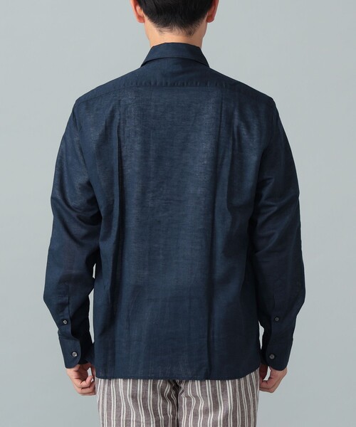 BEAMS F(ビームスエフ)の「【別注】ORIAN / リネンコットン ワンピースカラー シャツ(シャツ/ブラウス・メンズ・ホワイト/ネイビー・S/M/L/XL)」の17枚目の写真