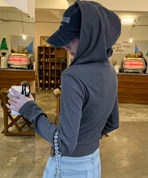 Vipoa（ヴィポア）の「Compact hooded coil tops（Tシャツ/カットソー）」