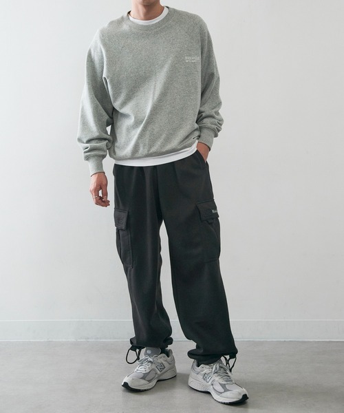 KNOCKER(ノッカー)の「【KNOCKER】Fleece Cargo Pants フリースカーゴパンツ スウェットカーゴパンツ ワイド 裏起毛 FCP1000 UNTR(カーゴパンツ・メンズ・チャコールグレー/グレー/ブラック・M/L/XL)」の6枚目の写真