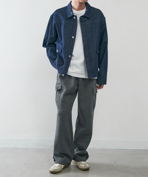 KNOCKER(ノッカー)の「【KNOCKER】Fleece Cargo Pants フリースカーゴパンツ スウェットカーゴパンツ ワイド 裏起毛 FCP1000 UNTR(カーゴパンツ・メンズ・チャコールグレー/グレー/ブラック・M/L/XL)」の12枚目の写真