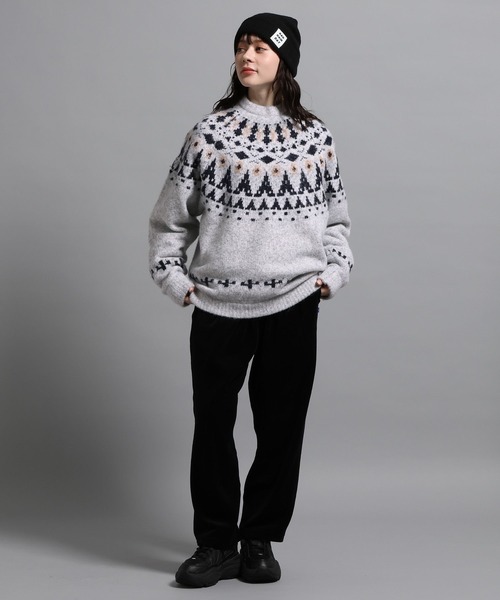 GEORGE'S（ジョージズ）の「ノルディックガラプルオーバー（ニット/セーター・メンズ・チャコールグレー/杢グレー・MEDIUM/LARGE）」の3枚目の写真