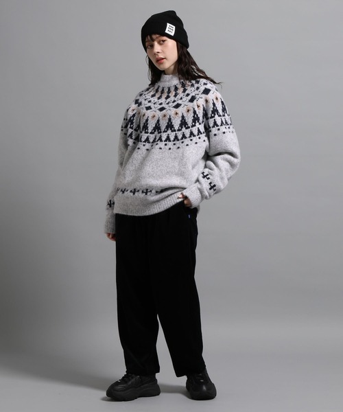 GEORGE'S（ジョージズ）の「ノルディックガラプルオーバー（ニット/セーター・メンズ・チャコールグレー/杢グレー・MEDIUM/LARGE）」の4枚目の写真