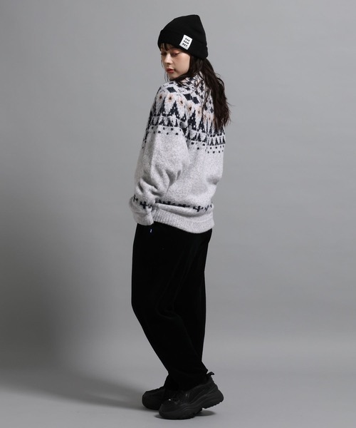 GEORGE'S（ジョージズ）の「ノルディックガラプルオーバー（ニット/セーター・メンズ・チャコールグレー/杢グレー・MEDIUM/LARGE）」の6枚目の写真