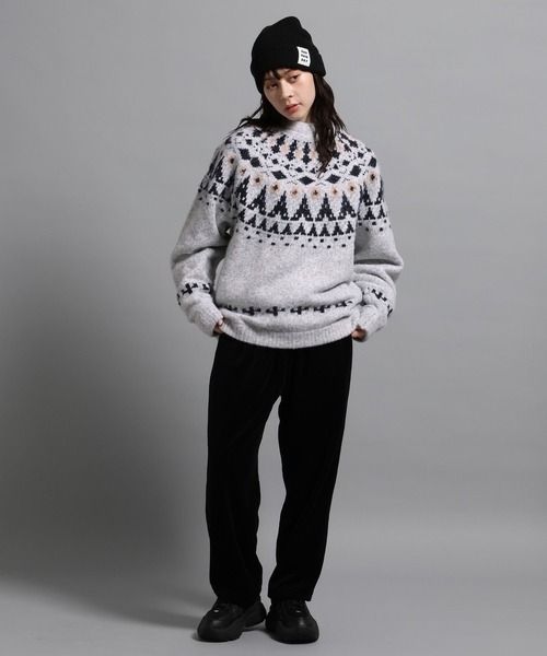 GEORGE'S（ジョージズ）の「ノルディックガラプルオーバー（ニット/セーター・メンズ・チャコールグレー/杢グレー・MEDIUM/LARGE）」の7枚目の写真