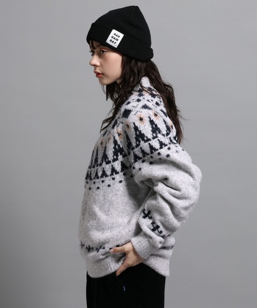 GEORGE'S（ジョージズ）の「ノルディックガラプルオーバー（ニット/セーター・メンズ・チャコールグレー/杢グレー・MEDIUM/LARGE）」の10枚目の写真