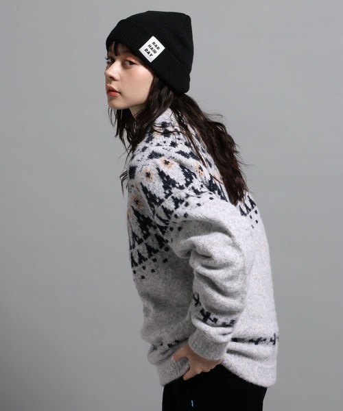 GEORGE'S（ジョージズ）の「ノルディックガラプルオーバー（ニット/セーター・メンズ・チャコールグレー/杢グレー・MEDIUM/LARGE）」の11枚目の写真