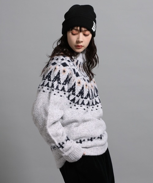 GEORGE'S（ジョージズ）の「ノルディックガラプルオーバー（ニット/セーター・メンズ・チャコールグレー/杢グレー・MEDIUM/LARGE）」の13枚目の写真