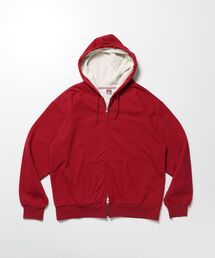 BEN DAVIS/WHITE LABEL | 【BEN DAVIS（ベンデイビス）】THERMAL LINED ZIP HOODIE / ダブルジップ ヘビーウェイト 短丈 裏毛 ワッフル フーディ(パーカー)