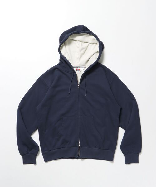 BEN DAVIS/WHITE LABEL（ベンデイビス ホワイトラベル）の「【BEN DAVIS（ベンデイビス）】THERMAL LINED ZIP HOODIE / ダブルジップ ヘビーウェイト 短丈 裏毛 ワッフル フーディ（パーカー・メンズ・グレー/ネイビー/ワイン/ブラック・X-LARGE/LARGE/MEDIUM）」の17枚目の写真