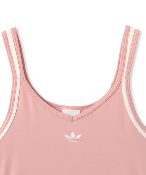 adidas(アディダス)の「adidas SUMMER GLOW VINTAGE INSPIRED SLIM TANK TOP / アディダス サマーグロー ビンテージ インスパイアード スリム タンク(タンクトップ・レディース・ライトピンク・M/S/L)」の4枚目の写真