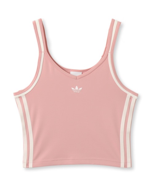 adidas(アディダス)の「adidas SUMMER GLOW VINTAGE INSPIRED SLIM TANK TOP / アディダス サマーグロー ビンテージ インスパイアード スリム タンク(タンクトップ・レディース・ライトピンク・M/S/L)」の5枚目の写真