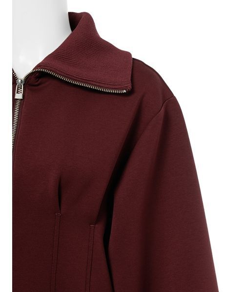 emmi（エミ）の「【ONLINE限定】ハーフジップダンボールワンピース（ワンピース・レディース・グレー/ブラック/バーガンディー・0/1）」の9枚目の写真