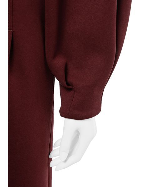 emmi（エミ）の「【ONLINE限定】ハーフジップダンボールワンピース（ワンピース・レディース・グレー/ブラック/バーガンディー・0/1）」の10枚目の写真