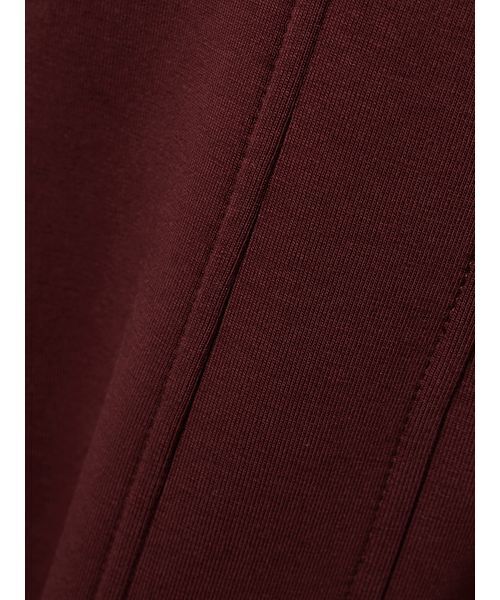 emmi（エミ）の「【ONLINE限定】ハーフジップダンボールワンピース（ワンピース・レディース・グレー/ブラック/バーガンディー・0/1）」の14枚目の写真