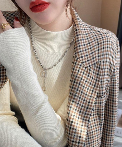 Flugge(フラッジー)の「ハイネックセーター(ニット/セーター・レディース・ブラウン/アイボリー/ブラック・LARGE/MEDIUM)」の2枚目の写真