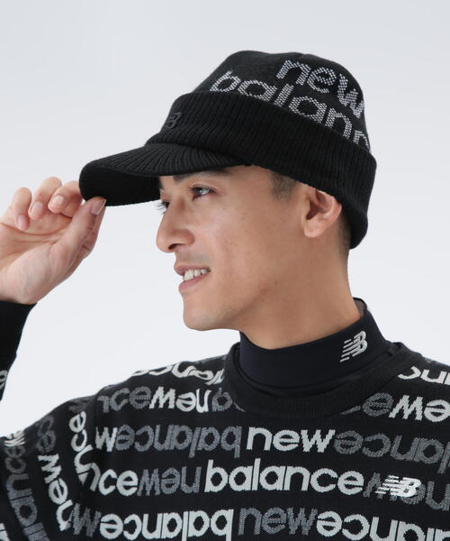 New Balance Golf(ニューバランスゴルフ)の「【new balance golf】BRIM BEANIE(ニットキャップ/ビーニー・レディース・ブラック/グレー/ホワイト・FREE)」の9枚目の写真
