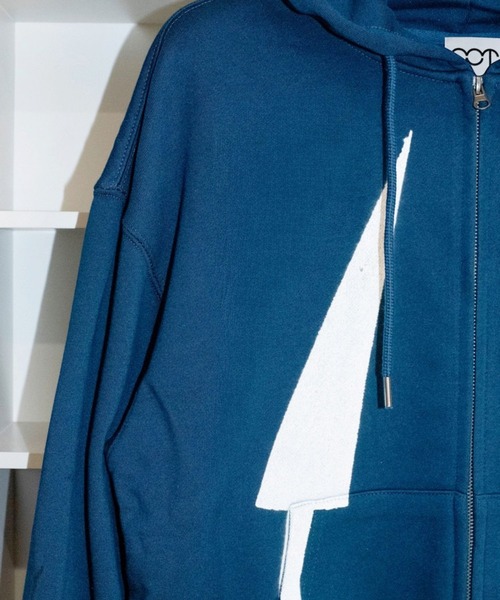 ALAND（エーランド）の「【UNISEX】POT／cursorフードジップアップ（パーカー・レディース・ネイビー・SMALL/MEDIUM）」の3枚目の写真