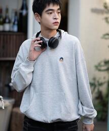 WEGO | WEGO/【25年秋冬新作】ワンポイント刺繍プルパーカー(パーカー)