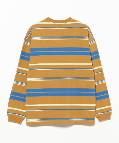 BEAMS(ビームス)の「【ワイドフィット】マルチボーダー クルーネック スウェット(Tシャツ/カットソー・メンズ・ブラック/ブラウン系その他4/ライトグレー・M/XL/L/S)」の13枚目の写真