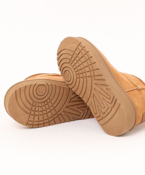 shoes365（シューズスリーシックスファイヴ）の「ショート厚底ムートンブーツ (AW)（ブーツ・レディース・ブラック/ベージュ/キャメル・25.0cm/24.5cm/24.0cm/23.5cm/23.0cm）」の5枚目の写真