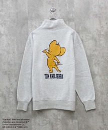 【TOM&JERRY/トム&ジェリー】裏起毛 ハイネック トレーナー