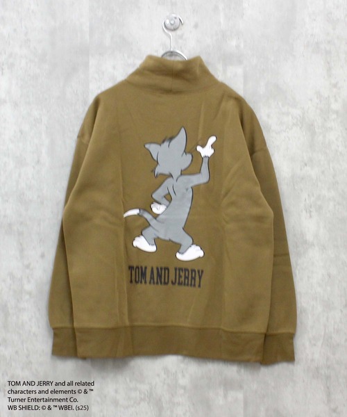 Tom&Jerry(トムアンドジェリー)の「【TOM&JERRY/トム&ジェリー】裏起毛 ハイネック トレーナー(スウェット・メンズ・チャコール/オートミール/ネイビー/キャメル/グレイッシュベージュ/ダークグリーン/杢グレー/ヘザーチャコール・M/L/XL)」の8枚目の写真