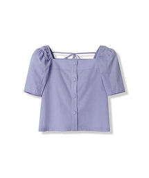Pellier Square Neck Puff Sleeve Blouse - 4COL